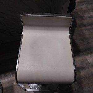 3 white bar stools